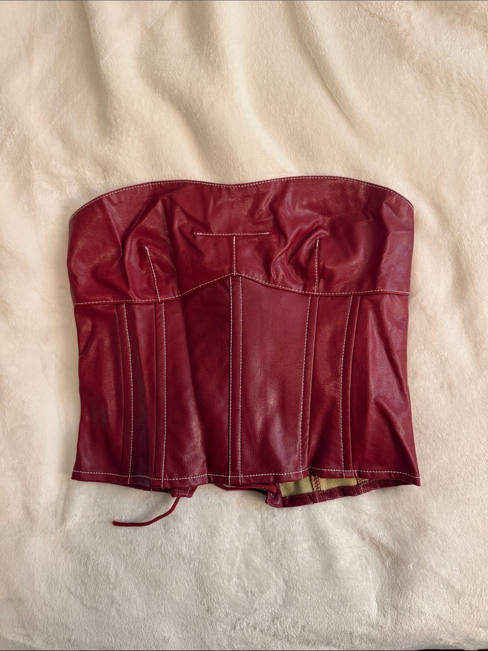Edikted Red Corset Top